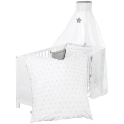 Roba Set Letto Per Bambini 4 Pezzi Stelle E Punti 100 X 135 Cm -Negozio online Pink Or Blue roba set letto per bambini 4 pezzi stelle e punti 100 x 135 cm a315712 4