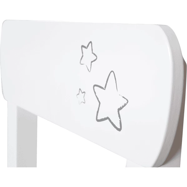 Roba Set Tavolino E Due Sedie Little Stars, Bianco 5 Roba Set Tavolino E Due Sedie Little Stars, Bianco - immagine 3