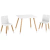 Roba Set Tavolo + Sedie, Bianco/legno Naturale 2 Roba Set Tavolo + Sedie, Bianco/legno Naturale -Negozio online Pink Or Blue roba set tavolo sedie bianco legno naturale a285842