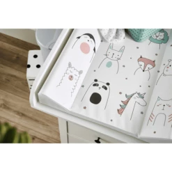 Rotho Babydesign Materassino A Cuneo Per Fasciatoio Happy Faces Bianco 50 X 70 Cm -Negozio online Pink Or Blue rotho babydesign materassino a cuneo per fasciatoio happy faces bianco 50 x 70 cm a290421 3