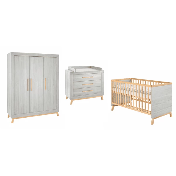 Schardt Cameretta Neonato Con Armadio A 3 Ante Miami Grey 4 Schardt Cameretta Neonato Con Armadio A 3 Ante Miami Grey - immagine 2