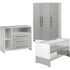 SCHARDT Set Cameretta Neonato Eco Silber Con Lettino, Fasciatoio E Armadio A 3 Ante 8 SCHARDT Set Cameretta Neonato Eco Silber Con Lettino, Fasciatoio E Armadio A 3 Ante -Negozio online Pink Or Blue schardt set cameretta neonato eco silber con lettino fasciatoio e armadio a 3 ante a045946 1