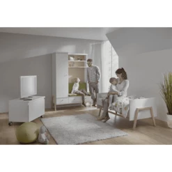 SCHARDT Set Cameretta Neonato HOLLY NATURE Bianco / Legno Naturale -Negozio online Pink Or Blue schardt set cameretta neonato holly nature bianco legno naturale a134369 1