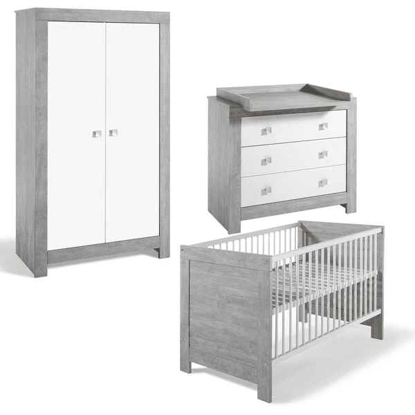 SCHARDT Set Cameretta Neonato Nordic Driftwood (armadio A 2 Ante) 4 SCHARDT Set Cameretta Neonato Nordic Driftwood (armadio A 2 Ante) - immagine 2