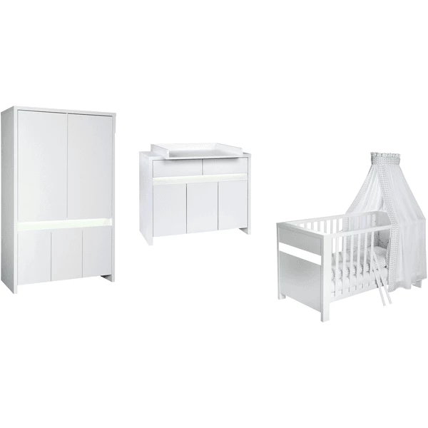 SCHARDT Set Cameretta Neonato PLANET WHITE Bianco 4 SCHARDT Set Cameretta Neonato PLANET WHITE Bianco - immagine 2
