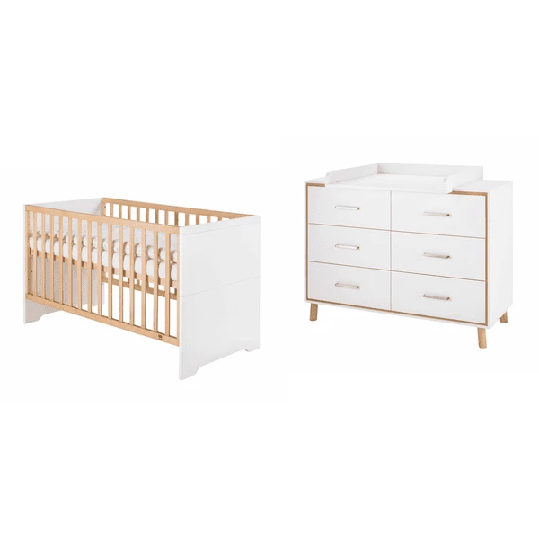 Schardt Set Lettino E Fasciatoio Coco White 4 Schardt Set Lettino E Fasciatoio Coco White - immagine 2