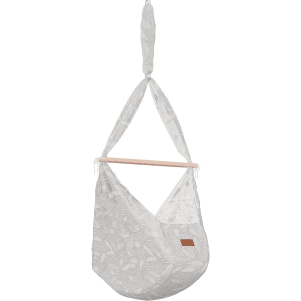 SCHMUSEWOLKE Amaca Per Neonati Dreamcatcher WarmGrey Con Telaio Tipi Bianco 5 SCHMUSEWOLKE Amaca Per Neonati Dreamcatcher WarmGrey Con Telaio Tipi Bianco - immagine 3
