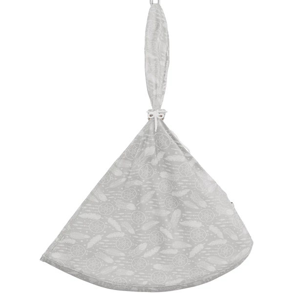 SCHMUSEWOLKE Amaca Per Neonati Dreamcatcher WarmGrey Con Telaio Tipi Bianco 7 SCHMUSEWOLKE Amaca Per Neonati Dreamcatcher WarmGrey Con Telaio Tipi Bianco - immagine 5