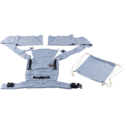 SCHMUSEWOLKE Marsupio Fleur Provence Lino -Negozio online Pink Or Blue schmusewolke marsupio fleur provence lino a371897 3