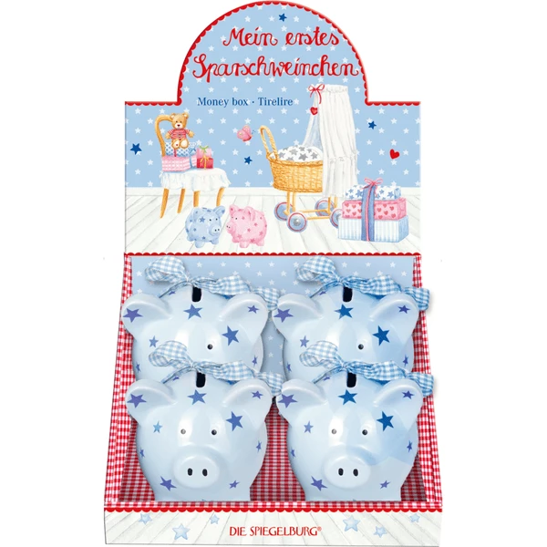 SPIEGELBURG COPPENRATH Il Mio Primo Salvadanaio, Azzurro - Collezione BabyGlück 6 SPIEGELBURG COPPENRATH Il Mio Primo Salvadanaio, Azzurro - Collezione BabyGlück - immagine 4