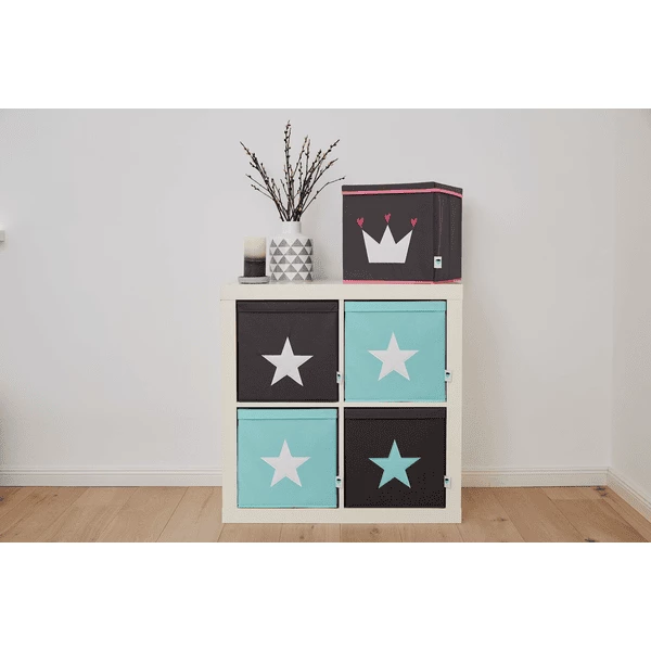 STORE !t Scatola Organizer Star, Menta Con Stella Bianca 5 STORE !t Scatola Organizer Star, Menta Con Stella Bianca - immagine 3
