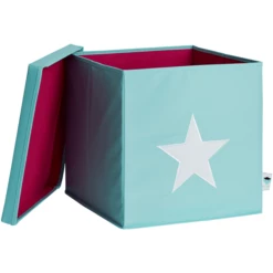 STORE !t Scatola Organizer Star, Menta Con Stella Bianca 10 STORE !t Scatola Organizer Star, Menta Con Stella Bianca -Negozio online Pink Or Blue store t scatola organizer star menta con stella bianca a368442 3