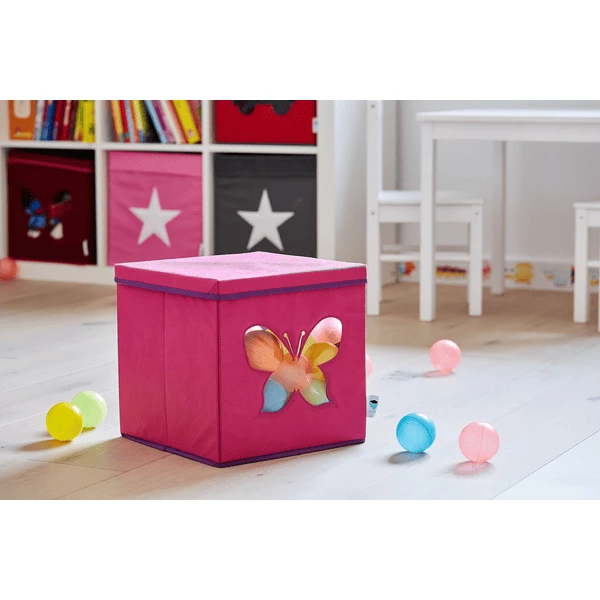 STORE !t Scatola Per Giocattoli Con Finestra, Farfalla 4 STORE !t Scatola Per Giocattoli Con Finestra, Farfalla - immagine 2