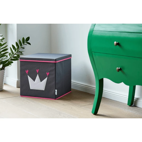 STORE !t Scatola Per Il Riordino Della Corona, Grigia Con Corona Bianca 7 STORE !t Scatola Per Il Riordino Della Corona, Grigia Con Corona Bianca - immagine 5