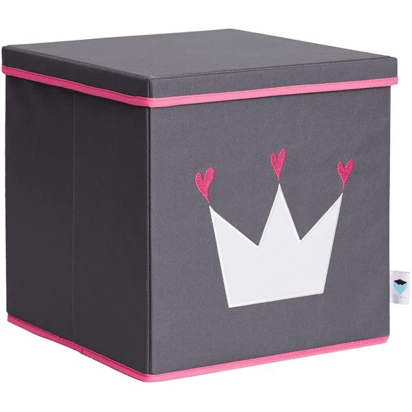 STORE !t Scatola Per Il Riordino Della Corona, Grigia Con Corona Bianca 3 STORE !t Scatola Per Il Riordino Della Corona, Grigia Con Corona Bianca