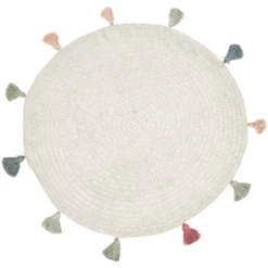 Tappeto Per Bambini LIVONE FRINGES Nature/multi 133 Cm Rotondo 8 Tappeto Per Bambini LIVONE FRINGES Nature/multi 133 Cm Rotondo -Negozio online Pink Or Blue tappeto per bambini livone fringes nature multi 133 cm rotondo a302477 2
