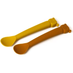 The Cotton Cloud Set Di Cucchiai Lili Il Bear , Cannella/Senape