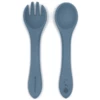 The Cotton Cloud Set Di Posate In Silicone Per Bambini Smokey Blue -Negozio online Pink Or Blue the cotton cloud set di posate in silicone per bambini smokey blue a320337