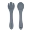 The Cotton Cloud Set Di Posate In Silicone Per Bambini Storm Grey -Negozio online Pink Or Blue the cotton cloud set di posate in silicone per bambini storm grey a320331