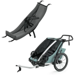 THULE Rimorchio Per Bici Chariot Cross 1 Alaska, Inclusa Amaca Infant Sling