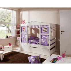 TiCAA Casa Letto Mini Con Letto Extra Letto Principessa Viola -Negozio online Pink Or Blue ticaa casa letto mini con letto extra letto principessa viola a276689 2
