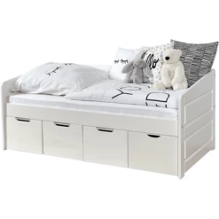 TiCAA Divano Letto Mini Micki Bianco Faggio Bianco Con 4 Cassetti Aden Compreso Materasso -Negozio online Pink Or Blue ticaa divano letto mini micki bianco faggio bianco con 4 cassetti aden compreso materasso a303093 3