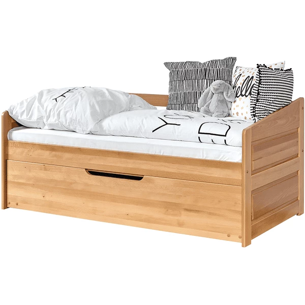 TiCAA Divano Letto Mini Micki In Faggio Naturale Con Letto Supplementare Incl. 2 Materassi 6 TiCAA Divano Letto Mini Micki In Faggio Naturale Con Letto Supplementare Incl. 2 Materassi - immagine 4