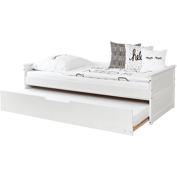 TiCAA Divano Letto Theodor 90 X 200 Cm Bianco Pino Con Letto Aggiuntivo 4 TiCAA Divano Letto Theodor 90 X 200 Cm Bianco Pino Con Letto Aggiuntivo - immagine 2