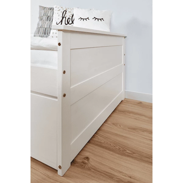 TiCAA Divano Letto Theodor 90 X 200 Cm Bianco Pino Con Letto Aggiuntivo 7 TiCAA Divano Letto Theodor 90 X 200 Cm Bianco Pino Con Letto Aggiuntivo - immagine 5