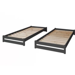 TiCAA Lettino Impilabile Nadine 90 X 200 Cm Pino, Antracite 10 TiCAA Lettino Impilabile Nadine 90 X 200 Cm Pino, Antracite -Negozio online Pink Or Blue ticaa lettino impilabile nadine 90 x 200 cm pino antracite a327489 3