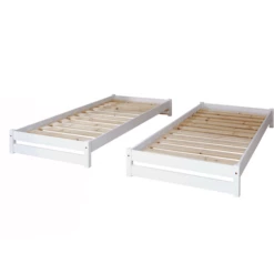 TiCAA Lettino Impilabile Nadine 90 X 200 Cm Pino, Bianco 9 TiCAA Lettino Impilabile Nadine 90 X 200 Cm Pino, Bianco -Negozio online Pink Or Blue ticaa lettino impilabile nadine 90 x 200 cm pino bianco a327488 2