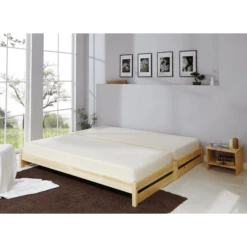 TiCAA Lettino Impilabile Nadine 90 X 200 Cm Pino, Nature -Negozio online Pink Or Blue ticaa lettino impilabile nadine 90 x 200 cm pino nature a327480 4