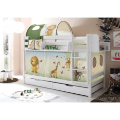 TiCAA Letto A Castello Marcel Bianco Safari -Negozio online Pink Or Blue ticaa letto a castello marcel bianco safari a246220 1