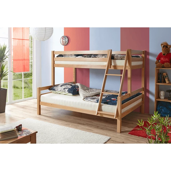 TICAA Letto A Castello Maxim In Faggio Massiccio, Legno 3 TICAA Letto A Castello Maxim In Faggio Massiccio, Legno