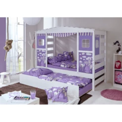 TICAA Letto Casetta Horse Viola Con Letto Estraibile -Negozio online Pink Or Blue ticaa letto casetta horse viola con letto estraibile a227136 4