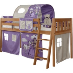 TiCAA Letto Rialzato Eric Verticale, Faggio Nature Cavallo Viola -Negozio online Pink Or Blue ticaa letto rialzato eric verticale faggio nature cavallo viola a327650 2