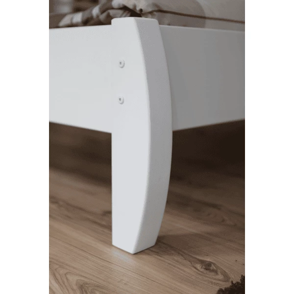 TiCAA Letto Singolo Jasmin 140 X 200 Cm Pino Bianco 6 TiCAA Letto Singolo Jasmin 140 X 200 Cm Pino Bianco - immagine 4