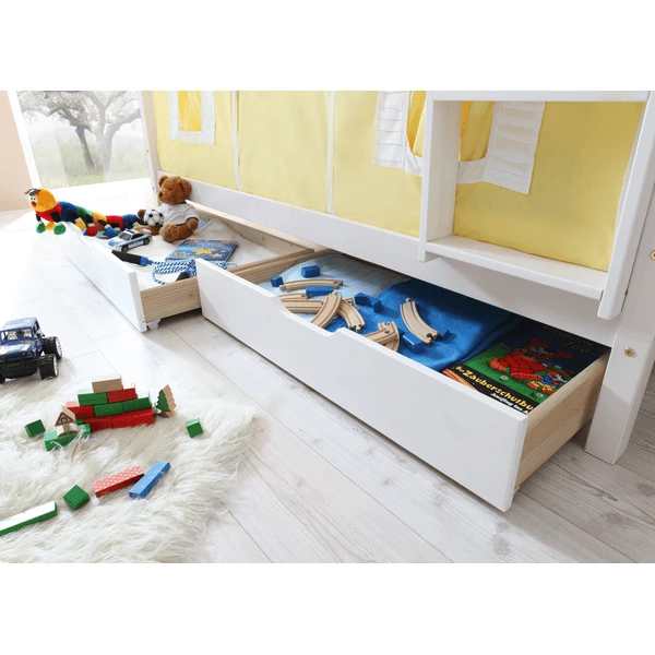 TICAA Set Cassetti Per Letto A Castello Bianco 4 TICAA Set Cassetti Per Letto A Castello Bianco - immagine 2