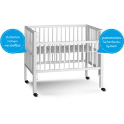 TiSsi® Lettino Co-sleeping Maxi Boxspring 50 X 90 Cm Bianco -Negozio online Pink Or Blue tissi lettino co sleeping maxi boxspring 50 x 90 cm bianco a299776 2