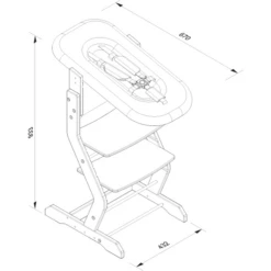 TiSsi® Sdraietta Per Seggiolone TiSsi Natur - Antracite -Negozio online Pink Or Blue tissi sdraietta per seggiolone tissi natur antracite a281818 3