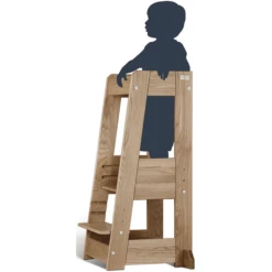 TiSsi® Torre Di Apprendimento Montessoriana Felix, Quercia 8 TiSsi® Torre Di Apprendimento Montessoriana Felix, Quercia -Negozio online Pink Or Blue tissi torre di apprendimento montessoriana felix quercia a354229 1