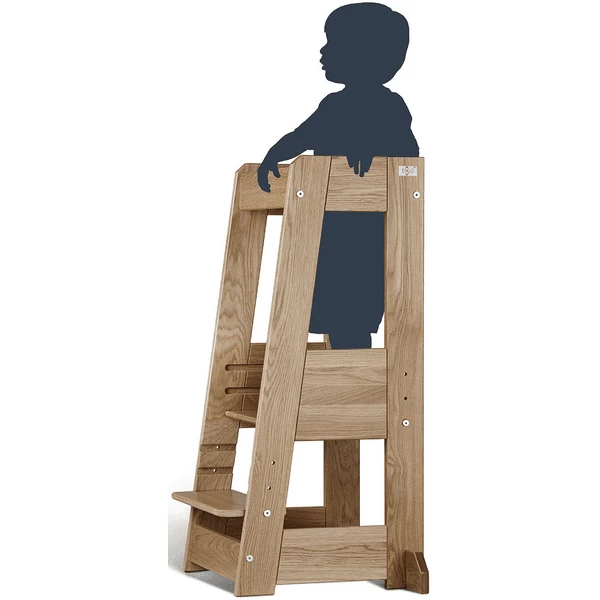 TiSsi® Torre Di Apprendimento Montessoriana Felix, Quercia 4 TiSsi® Torre Di Apprendimento Montessoriana Felix, Quercia - immagine 2