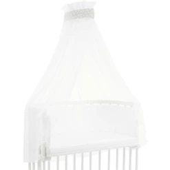 TOBI BABYBAY Baldacchino Pois Grigio Perla -Negozio online Pink Or Blue tobi babybay baldacchino pois grigio perla a086247 1