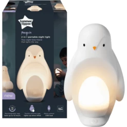 Tommee Tippee Luce Notturna, Pinguino Portatile 2 In -Negozio online Pink Or Blue tommee tippee luce notturna pinguino portatile 2 in a334370 2