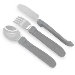 Twistshake TWIST SHAKE Posate In Acciaio Inossidabile In Grigio Pastello -Negozio online Pink Or Blue twist shake posate in acciaio inossidabile in grigio pastello a310100 1