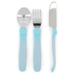 Twistshake Twist Shake Posate In Acciaio Inox, Blu Pastello -Negozio online Pink Or Blue twist shake posate in acciaio inox blu pastello a264395 3