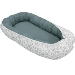 ULLENBOOM Baby Nest & Cocoon Motivo A Cialda Floral Verde -Negozio online Pink Or Blue ullenboom baby nest amp cocoon motivo a cialda floral verde a378474 1