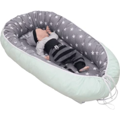 Ullenboom Babynest; Cocoon Mint Grey 55 X 95 Cm 11 Ullenboom Babynest; Cocoon Mint Grey 55 X 95 Cm -Negozio online Pink Or Blue ullenboom babynest cocoon mint grey 55 x 95 cm a267630 4