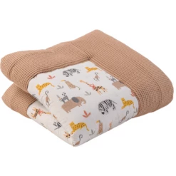 Ullenboom Coperta A Gattoni Waffle Pique Motif Sand Savannah 100x100 Cm -Negozio online Pink Or Blue ullenboom coperta a gattoni waffle pique motif sand savannah 100x100 cm a362166 3