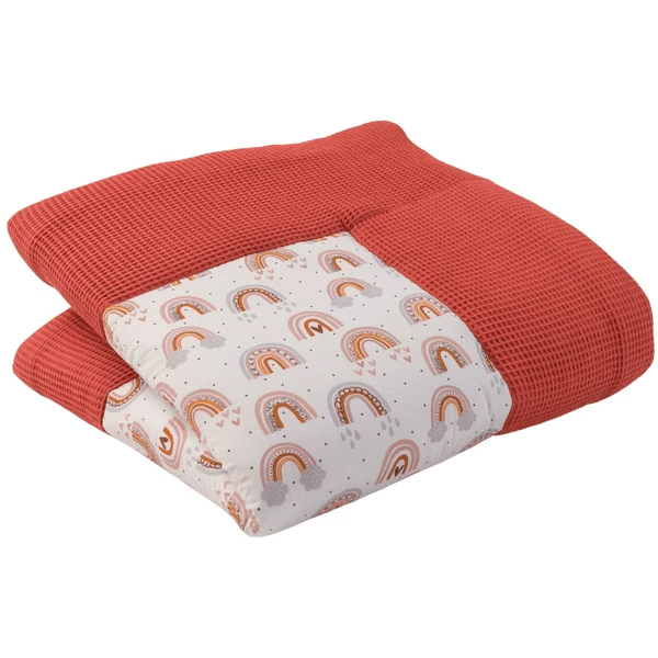 Ullenboom Coperta A Gattoni Waffle Piqué Motivo Ruggine Arcobaleno 120x120 Cm 6 Ullenboom Coperta A Gattoni Waffle Piqué Motivo Ruggine Arcobaleno 120x120 Cm - immagine 4
